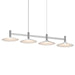 Sonneman - 1784.16 - LED Linear Pendant - Systema Staccato - Bright Satin Aluminum