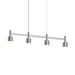 Sonneman - 1784.16 - LED Linear Pendant - Systema Staccato - Bright Satin Aluminum