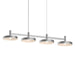 Sonneman - 1784.16 - LED Linear Pendant - Systema Staccato - Bright Satin Aluminum