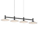 Sonneman - 1784.25 - LED Linear Pendant - Systema Staccato - Satin Black