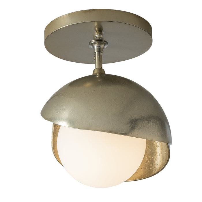 Hubbardton Forge - 121377-SKT-86-86-GG0711 - One Light Semi-Flush Mount - Brooklyn - Modern Brass