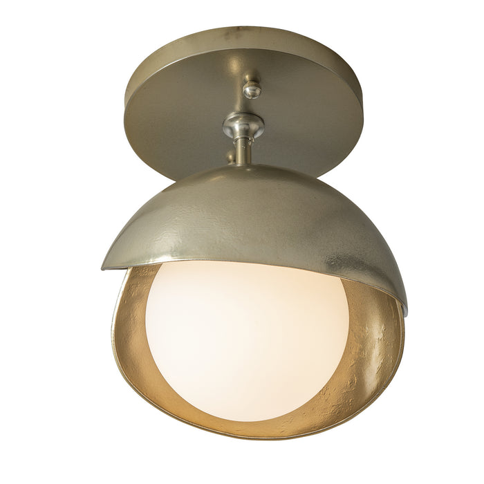 Hubbardton Forge - 121377-SKT-86-86-GG0711 - One Light Semi-Flush Mount - Brooklyn - Modern Brass
