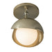 Hubbardton Forge - 121377-SKT-86-86-GG0711 - One Light Semi-Flush Mount - Brooklyn - Modern Brass