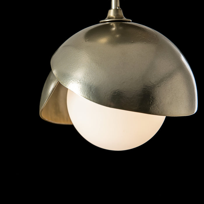 Hubbardton Forge - 121377-SKT-86-86-GG0711 - One Light Semi-Flush Mount - Brooklyn - Modern Brass