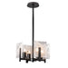 Hubbardton Forge - 131060-SKT-MULT-10-YR0719 - Four Light Semi-Flush/Pendant - Arc - Black
