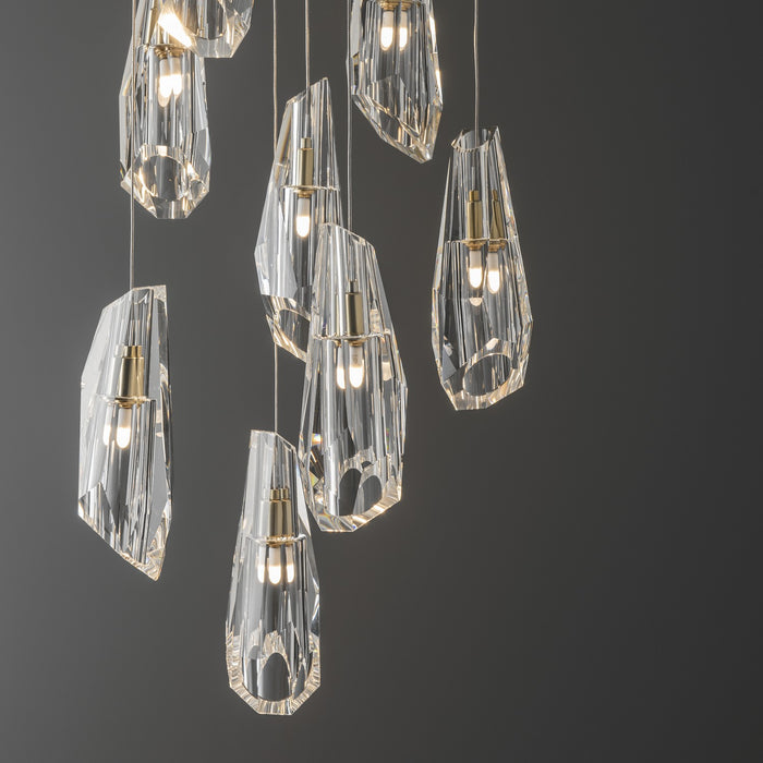 Hubbardton Forge - 131101-SKT-LONG-86-CR - LED Pendant - Luma - Modern Brass
