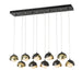 Hubbardton Forge - 131205-SKT-STND-10-86-GG0711 - LED Pendant - Brooklyn - Black