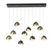 Hubbardton Forge - 131205-SKT-STND-10-86-GG0711 - LED Pendant - Brooklyn - Black