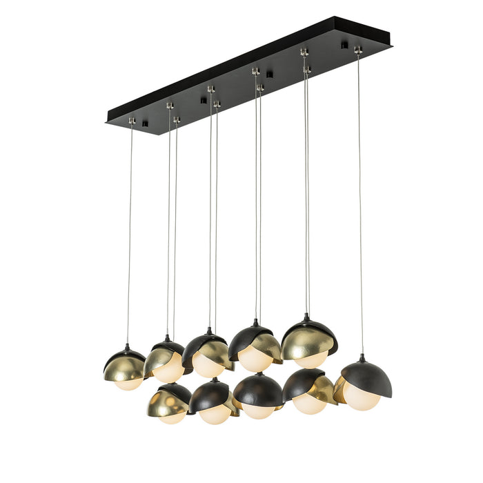 Hubbardton Forge - 131205-SKT-STND-10-86-GG0711 - LED Pendant - Brooklyn - Black