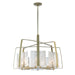 Hubbardton Forge - 131312-SKT-MULT-86-YR0699 - Eight Light Pendant - Arc - Modern Brass