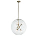 Hubbardton Forge - 134410-SKT-MULT-86-ZM0497 - Six Light Pendant - Sfera - Modern Brass