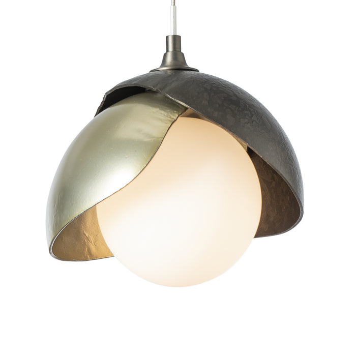 Hubbardton Forge - 161183-SKT-STND-07-86-GG0711 - One Light Mini Pendant - Brooklyn - Dark Smoke