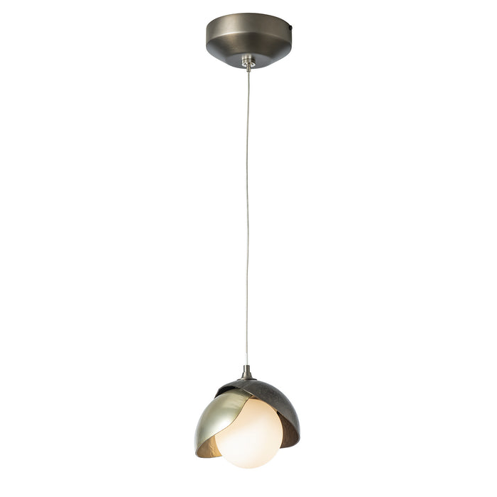 Hubbardton Forge - 161183-SKT-STND-07-86-GG0711 - One Light Mini Pendant - Brooklyn - Dark Smoke