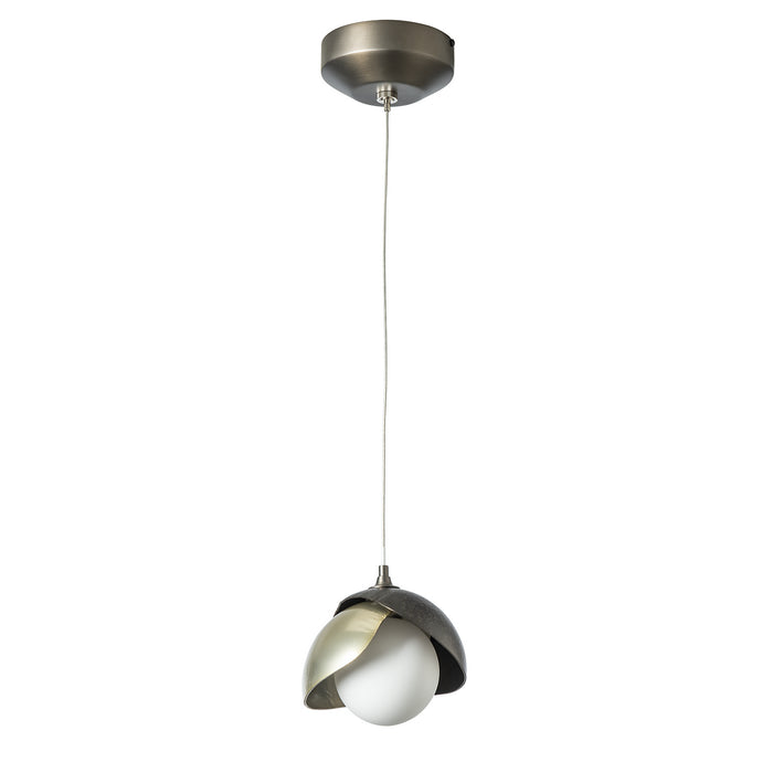 Hubbardton Forge - 161183-SKT-STND-07-86-GG0711 - One Light Mini Pendant - Brooklyn - Dark Smoke