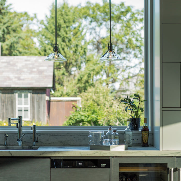 Hubbardton Forge - 184253-SKT-MULT-07-ZM0673 - One Light Mini Pendant - Henry - Dark Smoke