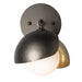 Hubbardton Forge - 201374-SKT-14-86-GG0711 - One Light Bath Sconce - Brooklyn - Oil Rubbed Bronze