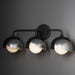 Hubbardton Forge - 201375-SKT-10-85-GG0711 - Three Light Bath Sconce - Brooklyn - Black