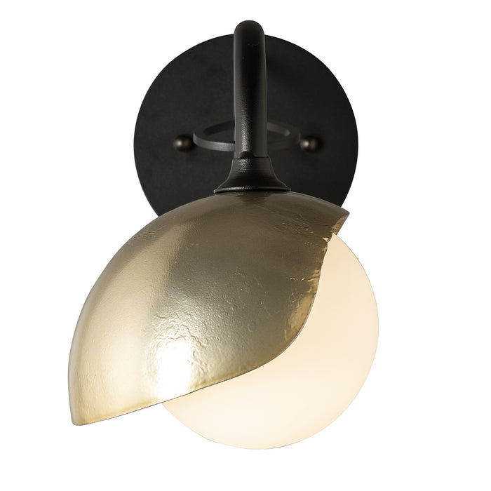 Hubbardton Forge - 201376-SKT-10-86-GG0711 - One Light Wall Sconce - Brooklyn - Black