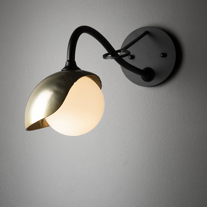 Hubbardton Forge - 201376-SKT-10-86-GG0711 - One Light Wall Sconce - Brooklyn - Black