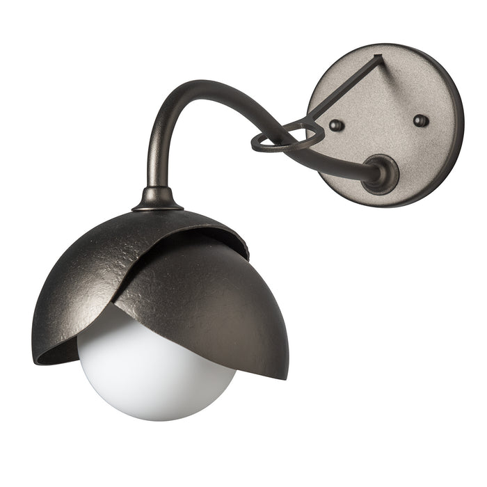 Hubbardton Forge - 201377-SKT-14-14-GG0711 - One Light Wall Sconce - Brooklyn - Oil Rubbed Bronze