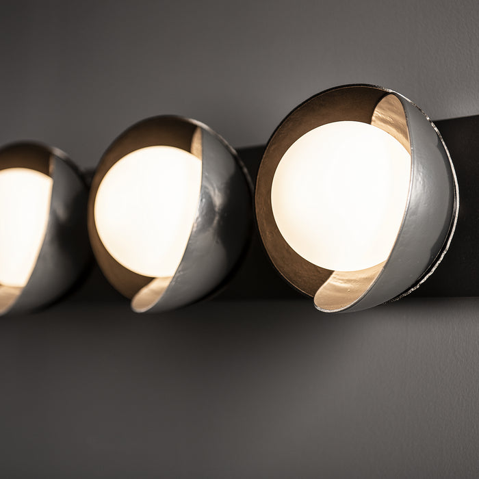 Hubbardton Forge - 201379-SKT-14-85-GG0711 - Five Light Bath Sconce - Brooklyn - Oil Rubbed Bronze