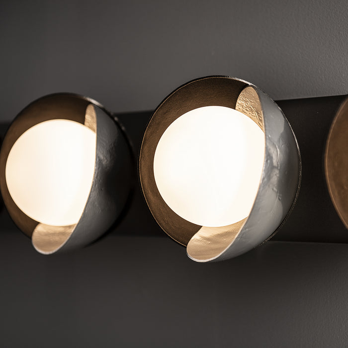 Hubbardton Forge - 201379-SKT-14-85-GG0711 - Five Light Bath Sconce - Brooklyn - Oil Rubbed Bronze