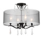 Minka-Lavery - 4443-66A - Four Light Foyer/Semi Flush - Laurel Estate - Coal