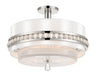 Metropolitan - N7383-613 - Three Light Convertible Semi Flush / Pendant - Sutton by Robin Baron - Polished Nickel