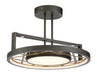Metropolitan - N7524-716-L - LED Convertible Semi Flush / Pendant - Tribeca by Robin Baron - Smoked Iron And Soft Brass