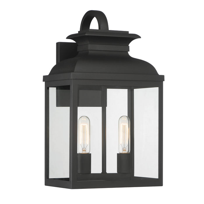 Designers Fountain - D262M-11EW-BK - Two Light Wall Lantern - Milton - Black