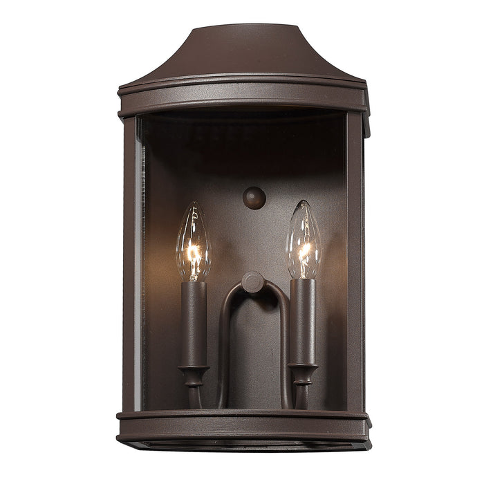 Golden - 4308-OWM TBZ - Two Light Outdoor Wall Sconce - Cohen - Textured Bronze