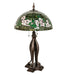 Meyda Tiffany - 253005 - 33" Table Lamp - Tiffany Banded Dogwood - Mahogany Bronze