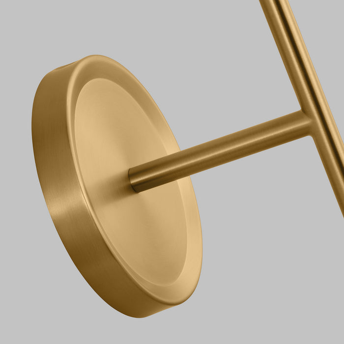 Visual Comfort Studio - AEW1051MWTBBS - One Light Bath Fixture - Cosmo - Matte White and Burnished Brass