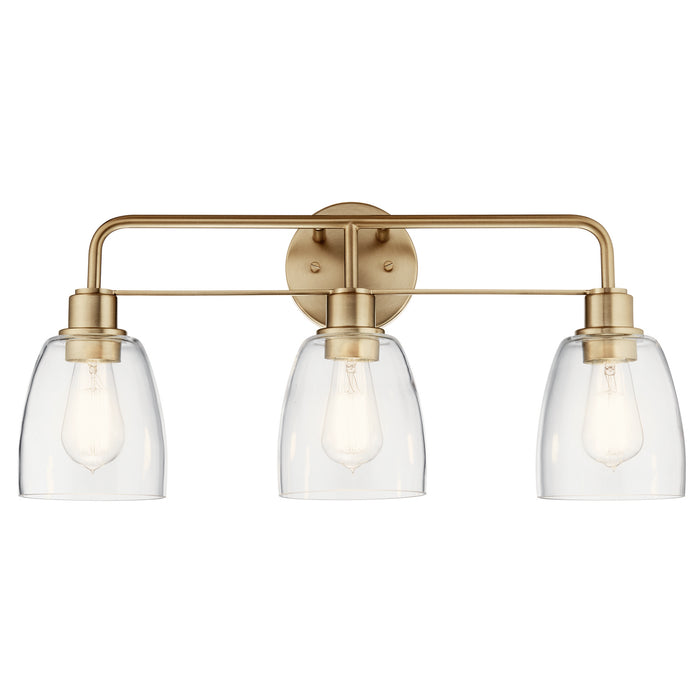 Kichler - 55102CPZ - Three Light Bath - Meller - Champagne Bronze