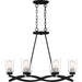 Quoizel - OLK632EK - Six Light Island Chandelier - Overlook - Earth Black