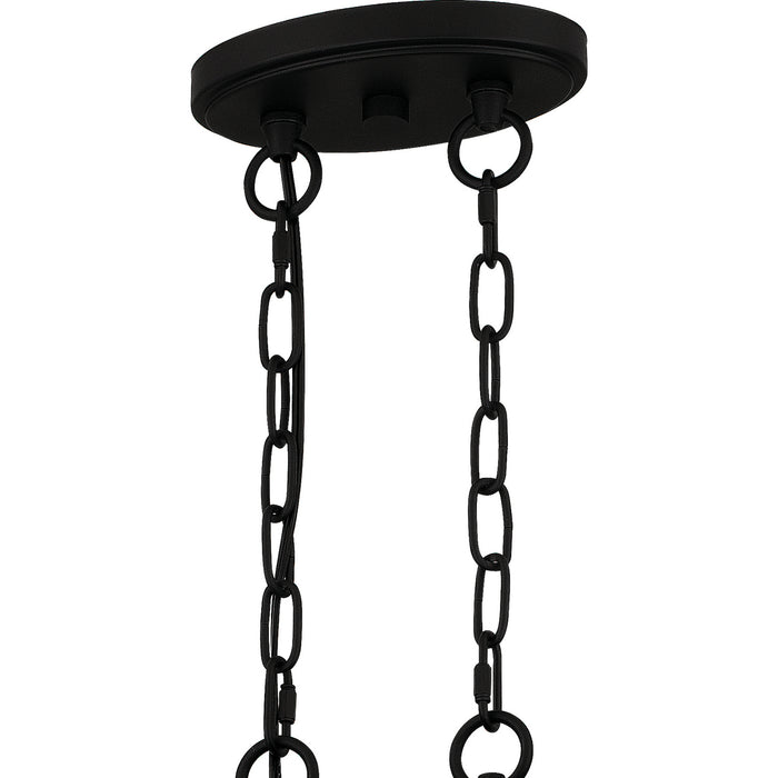 Quoizel - OLK632EK - Six Light Island Chandelier - Overlook - Earth Black