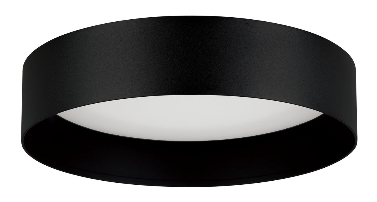 Eglo USA - 205628A - LED Ceiling Mount - Ester - Exterior: Structured Black Interior: Matte White