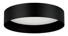 Eglo USA - 205628A - LED Ceiling Mount - Ester - Exterior: Structured Black Interior: Matte White
