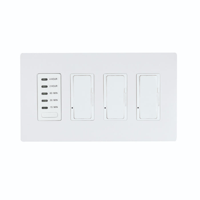 Eurofase - EFSWTD3 - 3 Dimmer And 1 Timer For Use With Control Boxes - White