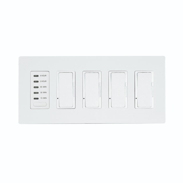 Eurofase - EFSWTD4 - 4 Dimmer And 1 Timer For Use With Control Boxes - White