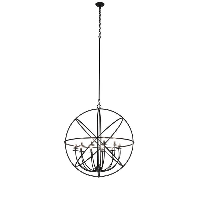 Meyda Tiffany - 247246 - 12 Light Chandelier - Atom Enerjisi - Solar Black