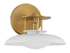 Savoy House - 9-1686-1-142 - One Light Wall Sconce - Gavin - White with Warm Brass Accents