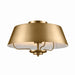 Kichler - 52542BNB - Three Light Pendant/Semi Flush Mount - Luella - Brushed Natural Brass