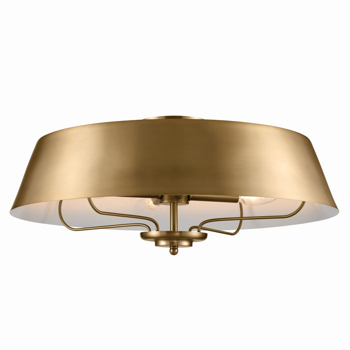 Kichler - 52543BNB - Four Light Pendant/Semi Flush Mount - Luella - Brushed Natural Brass