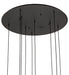 Meyda Tiffany - 255908 - Nine Light Pendant - Anjou - Satin Black Wrought Iron