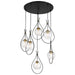 Minka-Lavery - 1536-726 - Six Light Pendant - Cody - Coal And Soft Brass