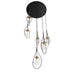 Minka-Lavery - 1536-726 - Six Light Pendant - Cody - Coal And Soft Brass