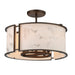 Minka-Lavery - 1679-755 - Four Light Semi Flush Mount - Buchanan - Hellenic Bronze
