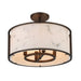 Minka-Lavery - 1679-755 - Four Light Semi Flush Mount - Buchanan - Hellenic Bronze