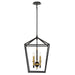 Minka-Lavery - 2103-726 - Four Light Pendant - Townhall - Coal And Soft Brass